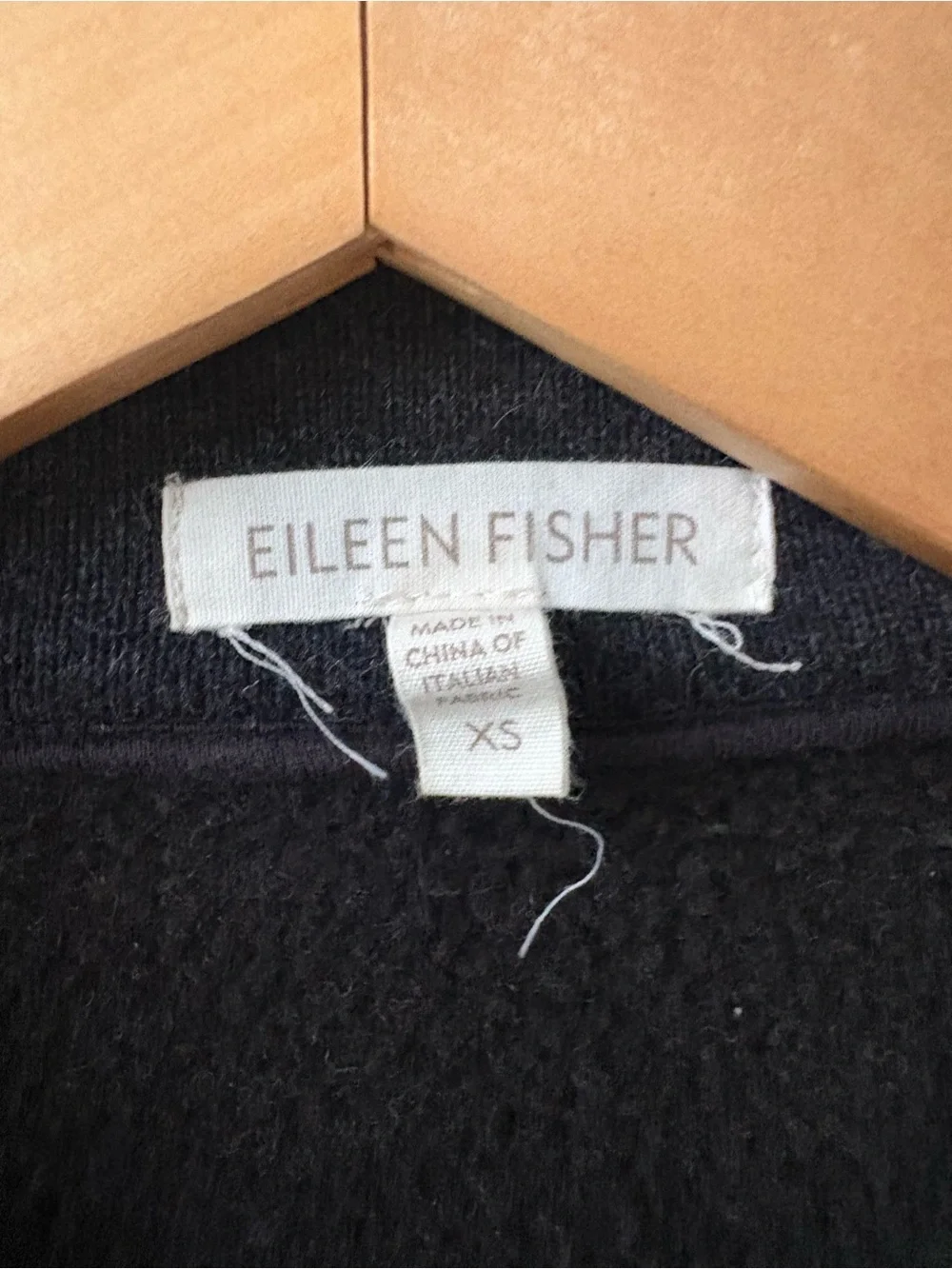 Eileen Fisher Wool Blend Moto Jacket Womens XS Black Asymmetrical Zip Cropped